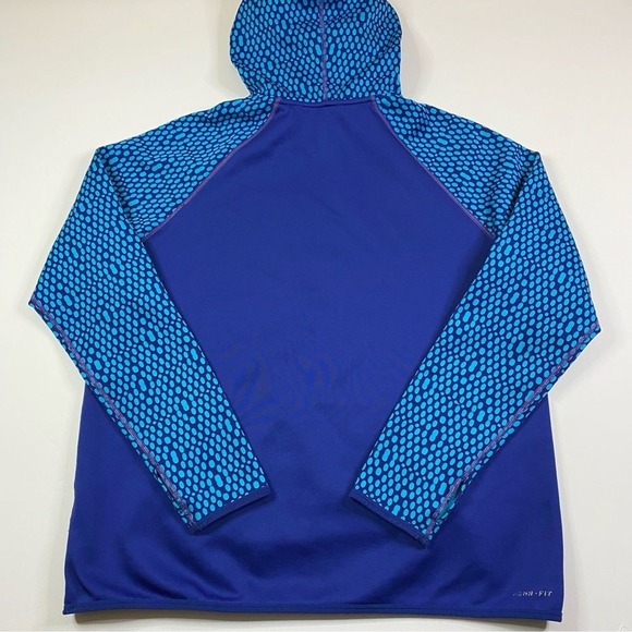 Nike Sweatshirt Womens L Therma-Fit Cowl Neck Hoodie Pullover Thumb Holes‎ - Picture 2 of 9